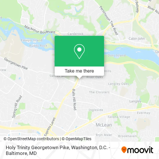Mapa de Holy Trinity Georgetown Pike