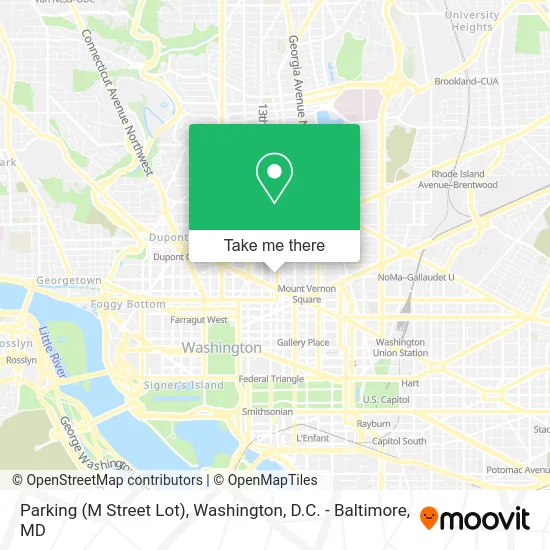 Parking (M Street Lot) map
