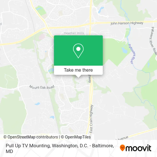 Pull Up TV Mounting map