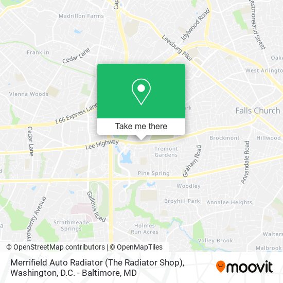 Merrifield Auto Radiator (The Radiator Shop) map