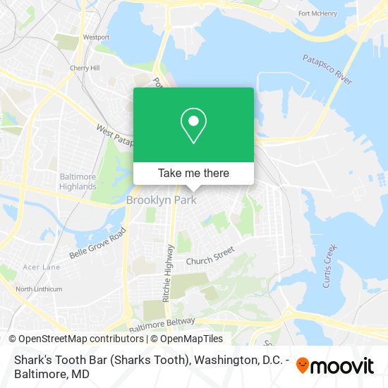 Shark's Tooth Bar (Sharks Tooth) map