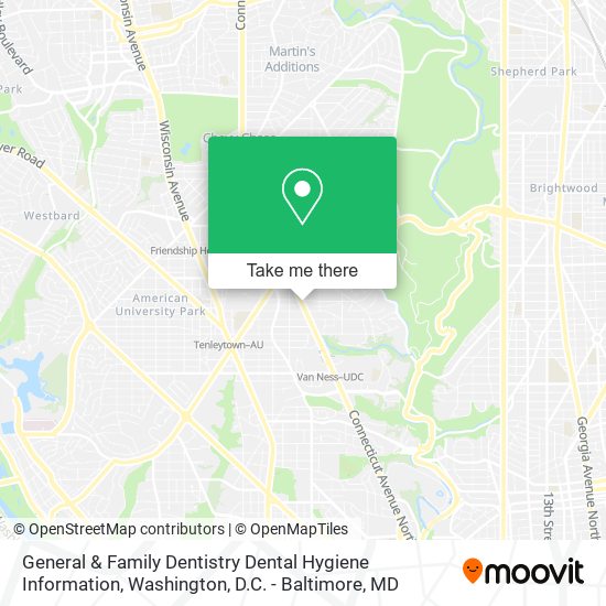 General & Family Dentistry Dental Hygiene Information map