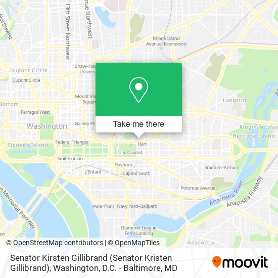 Senator Kirsten Gillibrand (Senator Kristen Gillibrand) map