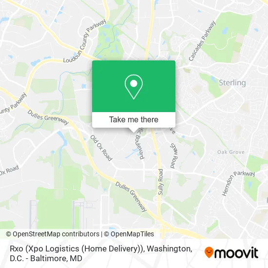 Rxo (Xpo Logistics (Home Delivery)) map