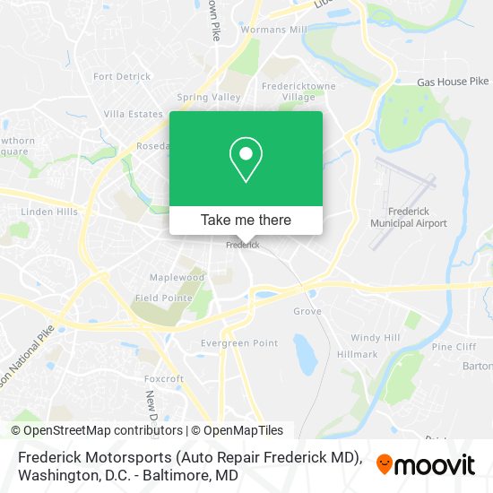 Mapa de Frederick Motorsports (Auto Repair Frederick MD)