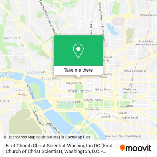 Mapa de First Church Christ Scientist-Washington DC (First Church of Christ Scientist)