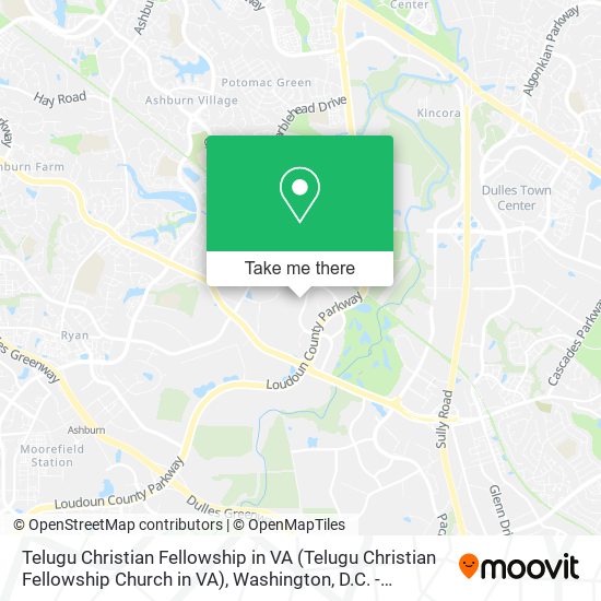Telugu Christian Fellowship in VA map