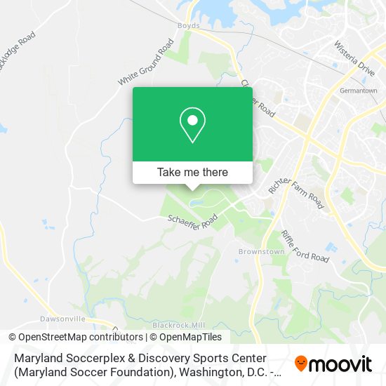 Maryland Soccerplex & Discovery Sports Center (Maryland Soccer Foundation) map