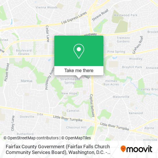 Fairfax County Government (Fairfax Falls Church Community Services Board) map