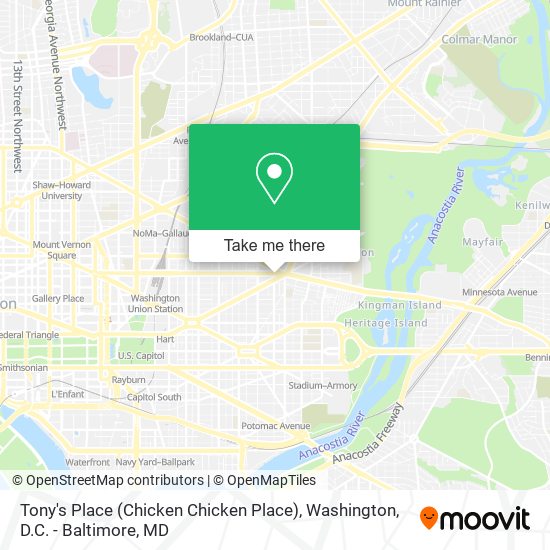 Mapa de Tony's Place (Chicken Chicken Place)
