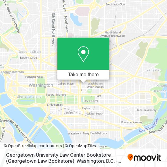 Mapa de Georgetown University Law Center Bookstore (Georgetown Law Bookstore)