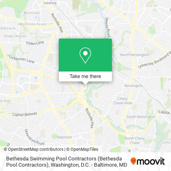Mapa de Bethesda Swimming Pool Contractors