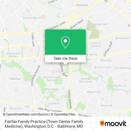 Fairfax Family Practice (Town Center Family Medicine) map