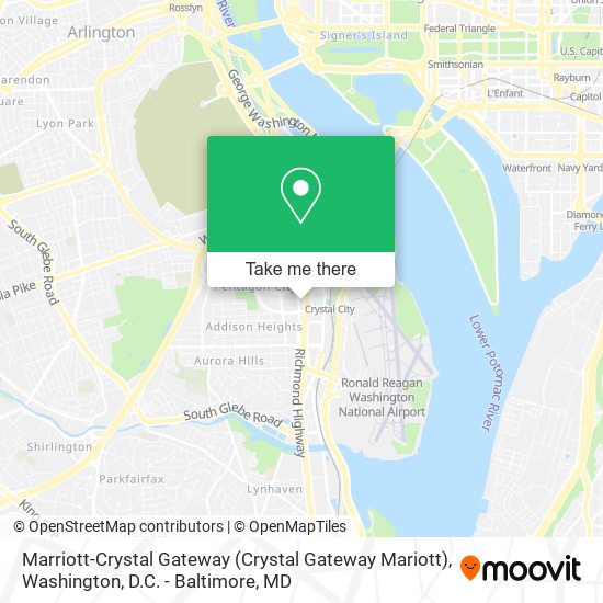 Mapa de Marriott-Crystal Gateway (Crystal Gateway Mariott)