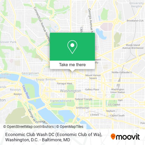 Mapa de Economic Club Wash DC (Economic Club of Wa)