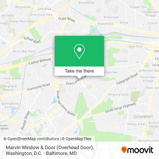 Marvin Window & Door (Overhead Door) map