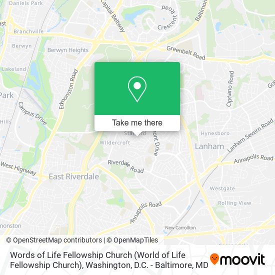 Mapa de Words of Life Fellowship Church