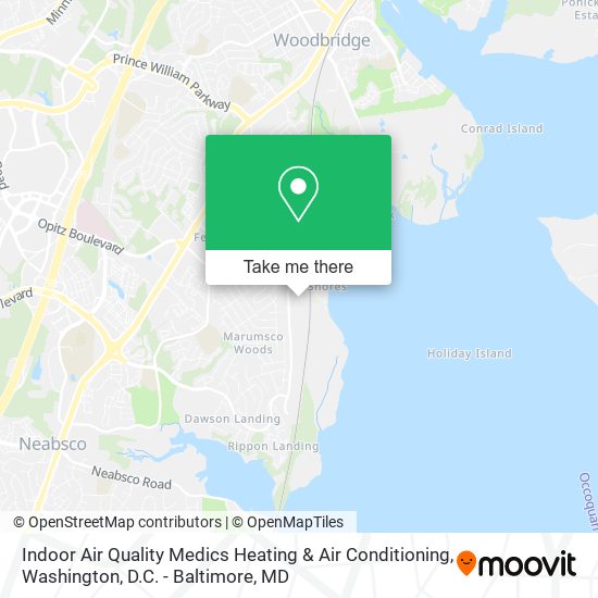 Indoor Air Quality Medics Heating & Air Conditioning map