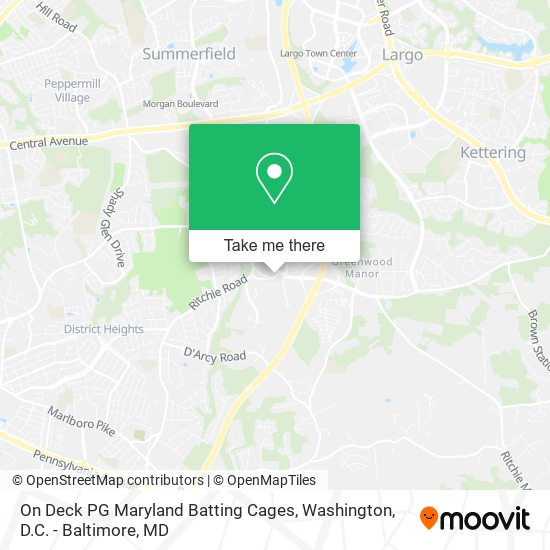 Mapa de On Deck PG Maryland Batting Cages