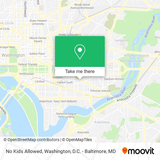 No Kids Allowed map