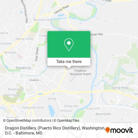 Mapa de Dragon Distillery, (Puerto Rico Distillery)