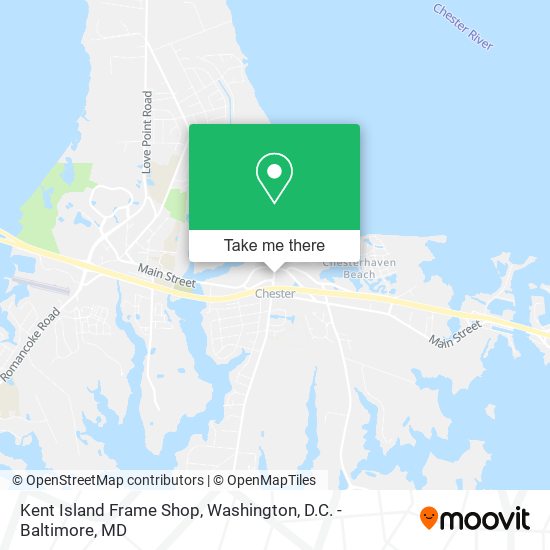 Kent Island Frame Shop map