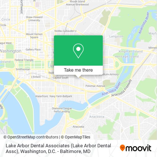 Lake Arbor Dental Associates map