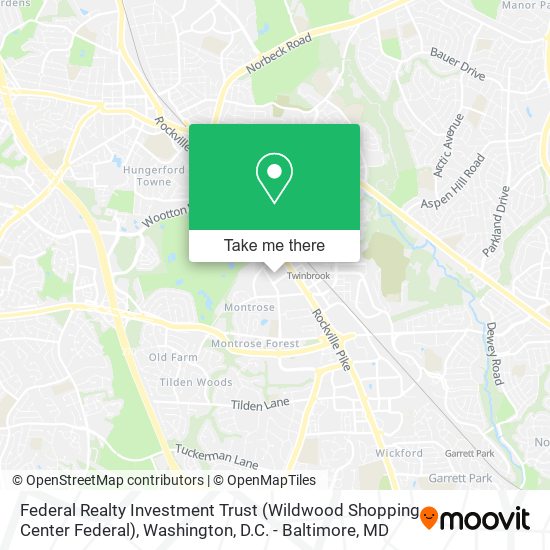 Federal Realty Investment Trust (Wildwood Shopping Center Federal) map