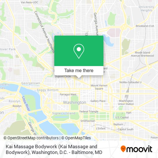 Kai Massage Bodywork map