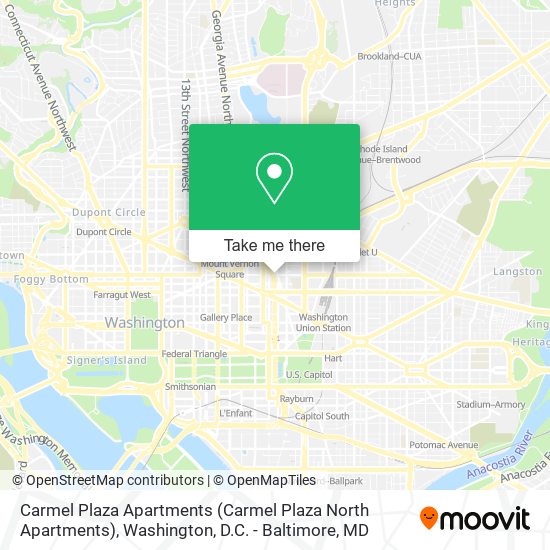 Carmel Plaza Apartments map