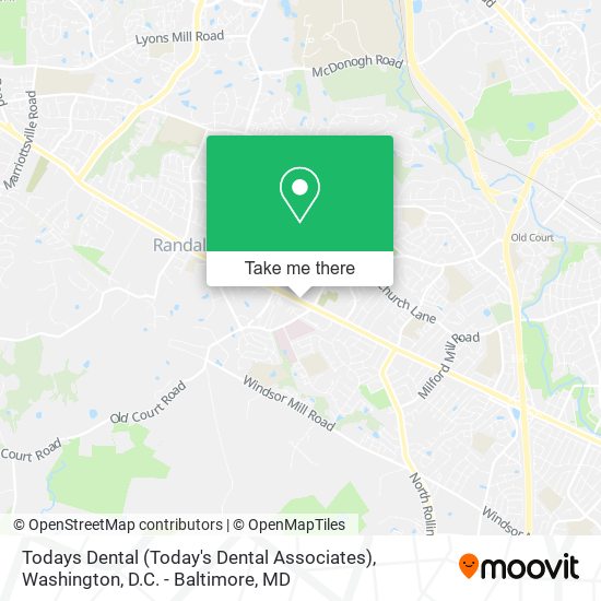 Todays Dental (Today's Dental Associates) map