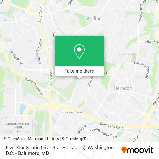Mapa de Five Star Septic (Five Star Portables)