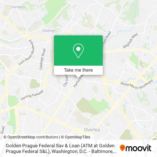 Golden Prague Federal Sav & Loan (ATM at Golden Prague Federal S&L) map