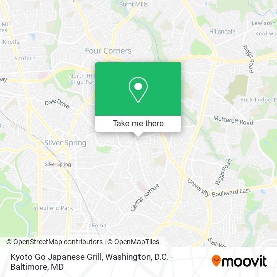 Mapa de Kyoto Go Japanese Grill