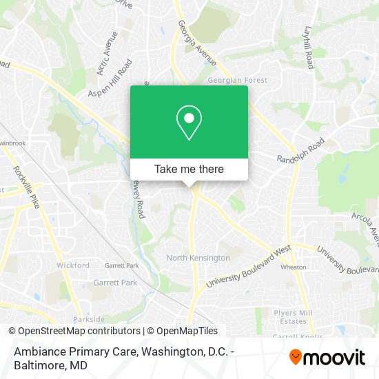 Ambiance Primary Care map