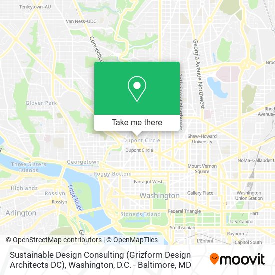 Mapa de Sustainable Design Consulting (Grizform Design Architects DC)