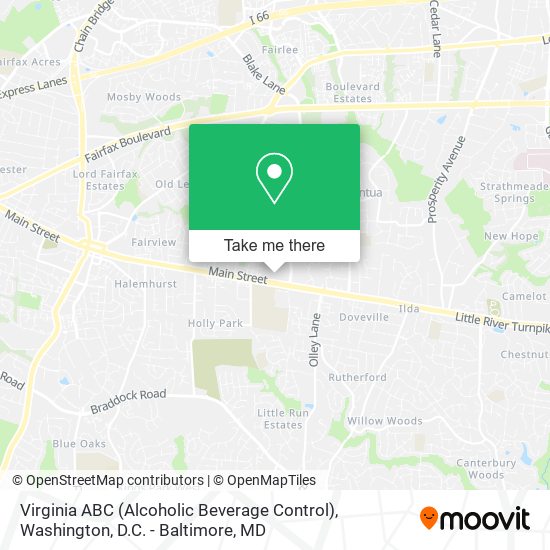 Virginia ABC (Alcoholic Beverage Control) map