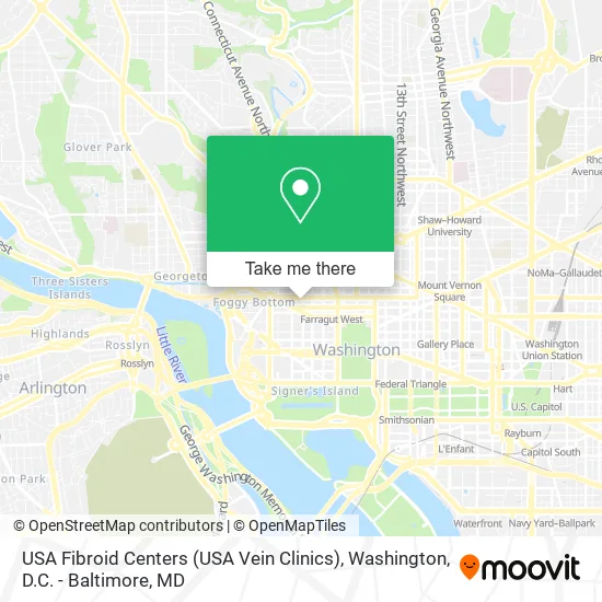 USA Fibroid Centers (USA Vein Clinics) map