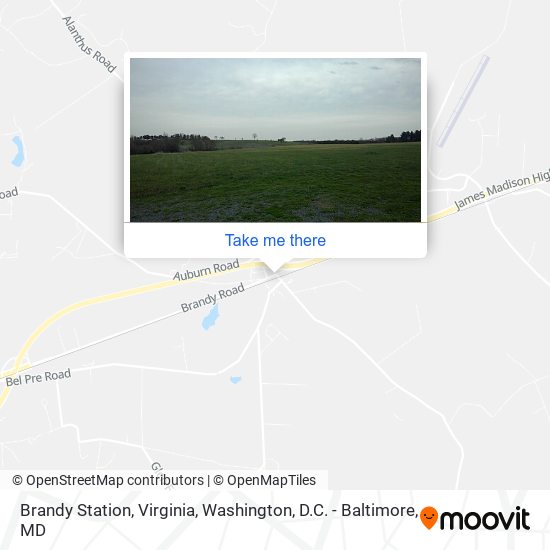 Brandy Station, Virginia map