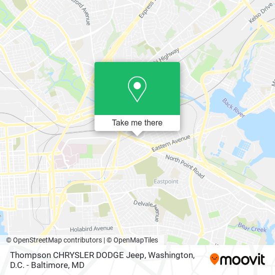 Thompson CHRYSLER DODGE Jeep map