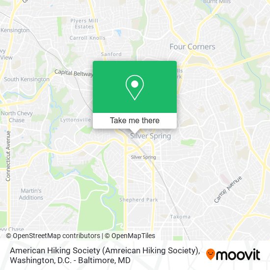 Mapa de American Hiking Society (Amreican Hiking Society)