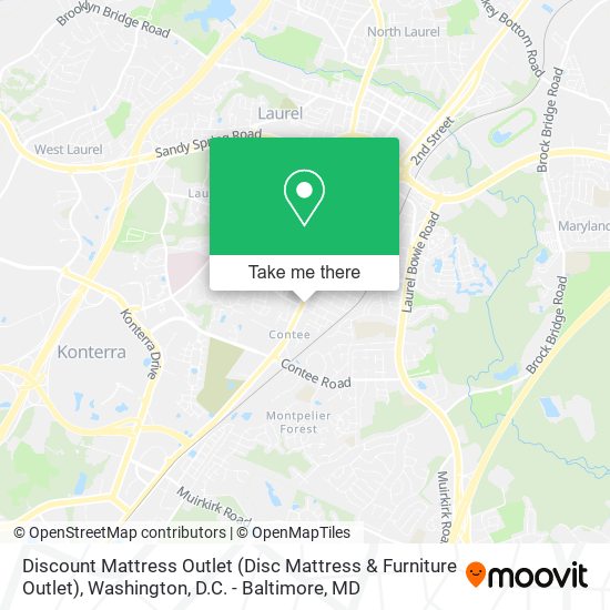 Mapa de Discount Mattress Outlet (Disc Mattress & Furniture Outlet)