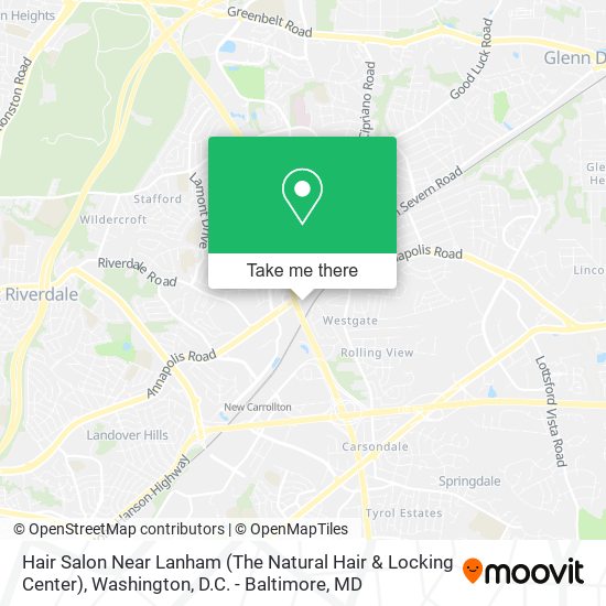 Hair Salon Near Lanham (The Natural Hair & Locking Center) map