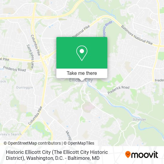 Historic Ellicott City (The Ellicott City Historic District) map