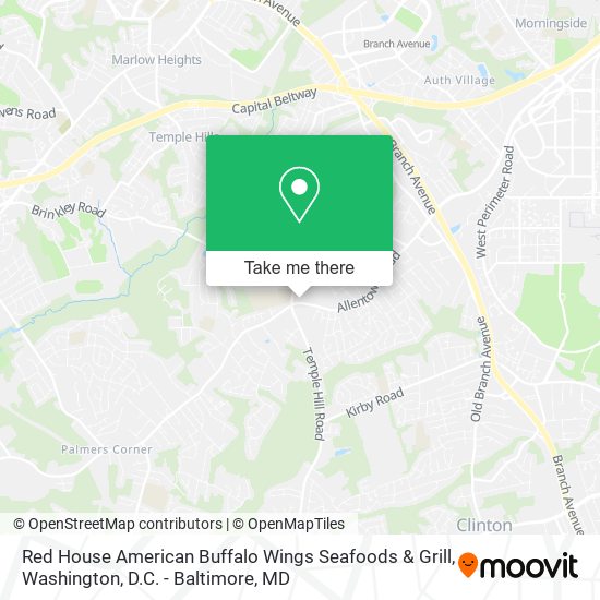 Mapa de Red House American Buffalo Wings Seafoods & Grill