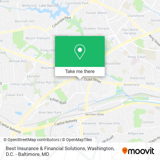 Best Insurance & Financial Solutions map
