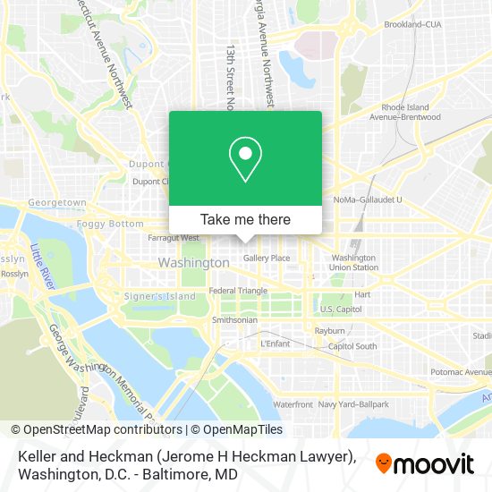 Keller and Heckman (Jerome H Heckman Lawyer) map