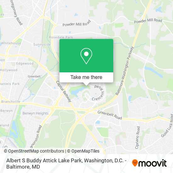 Albert S Buddy Attick Lake Park map