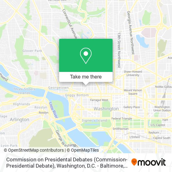 Mapa de Commission on Presidental Debates (Commission-Presidential Debate)