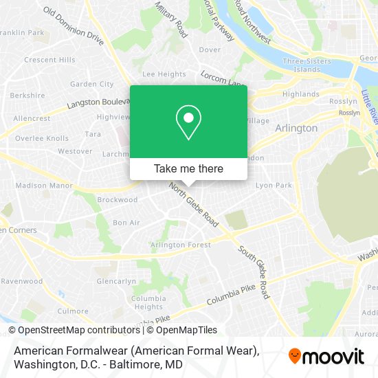 Mapa de American Formalwear (American Formal Wear)